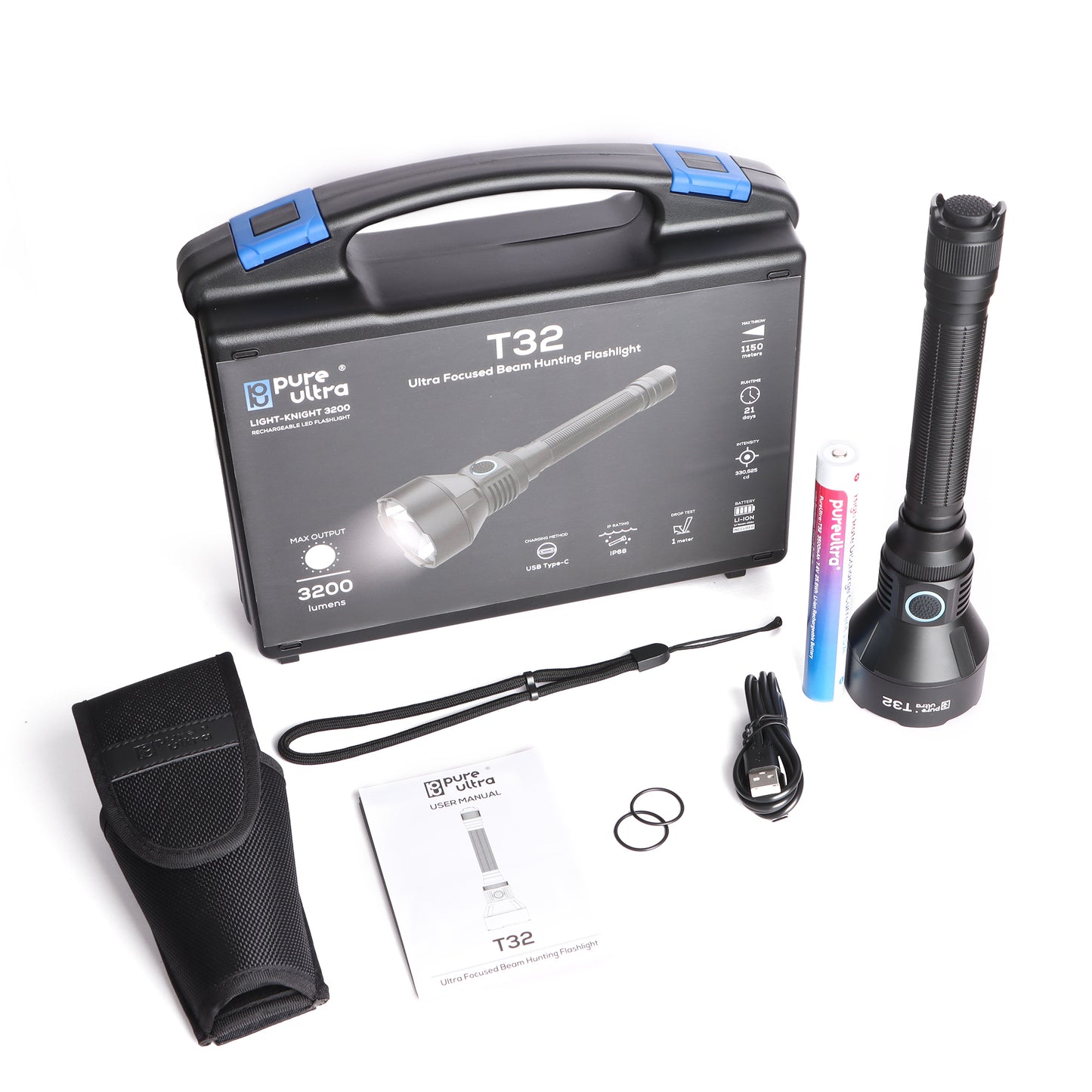 Pure Ultra T32 Tactical Flashlight